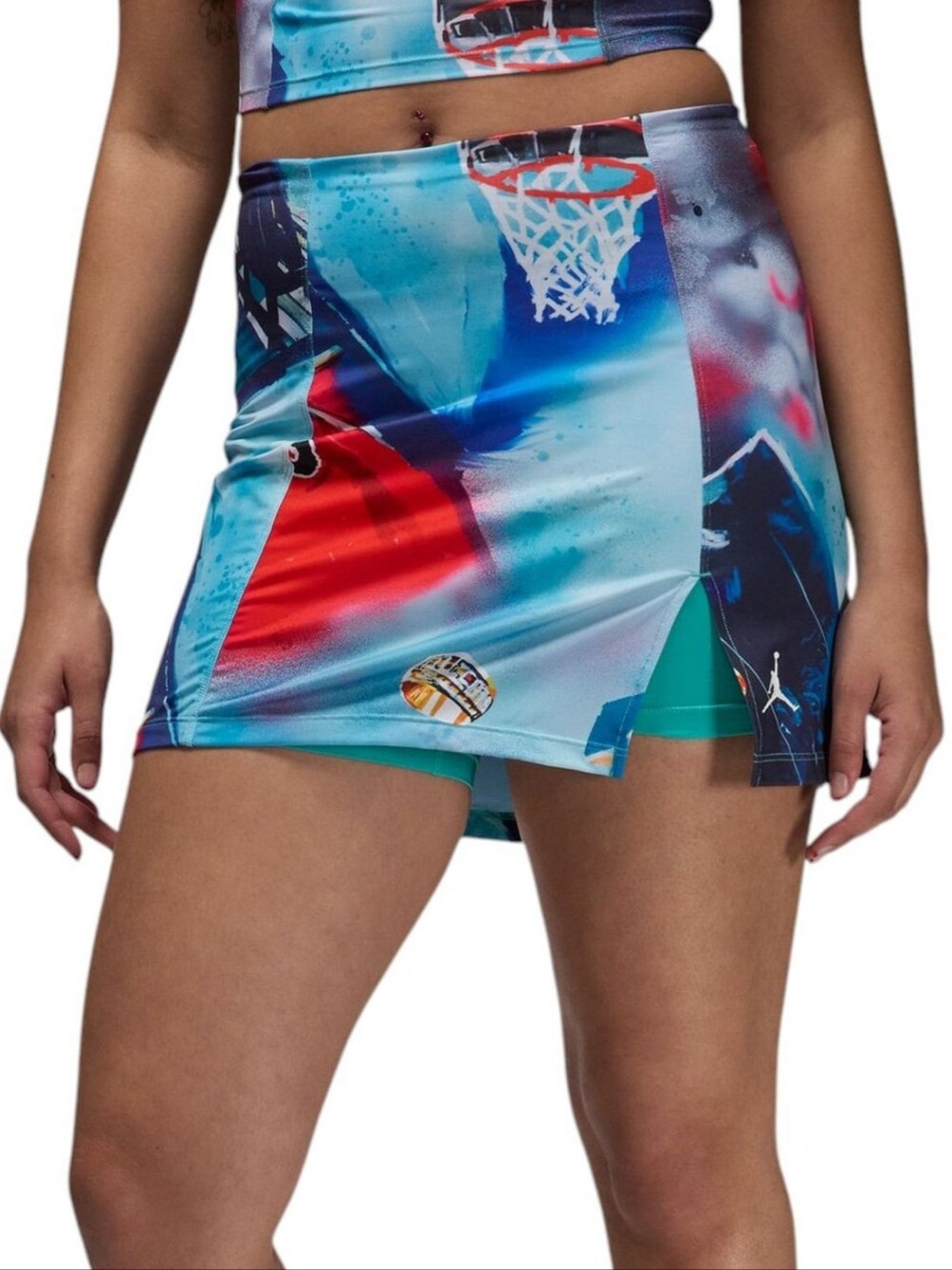 Brand New Jordan Printed Knit Skort Size Women's S SKU HJ0073 100